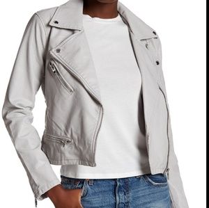 Blank NYC Denim Faux Leather Moto Jacket